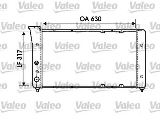 535121251C VAG Radiador de esfriamento de motor