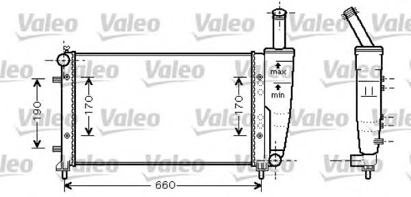 Radiador de esfriamento de motor 51724183 Fiat/Alfa/Lancia
