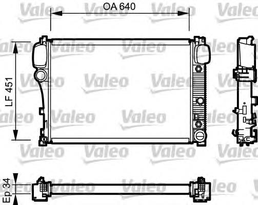 Radiador de esfriamento de motor A2215002303 Mercedes