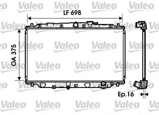 Radiador de esfriamento de motor 63315 Nissens
