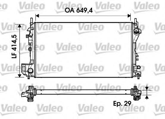 13108569 Opel Radiador de esfriamento de motor