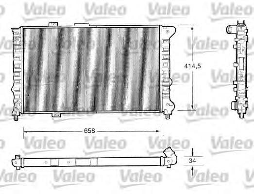 Radiador de esfriamento de motor Nissens 60054 preço, a partir de 125,05 USD