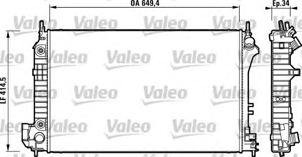 Radiador de esfriamento de motor Opel 1300274 preço, a partir de 101,83 USD
