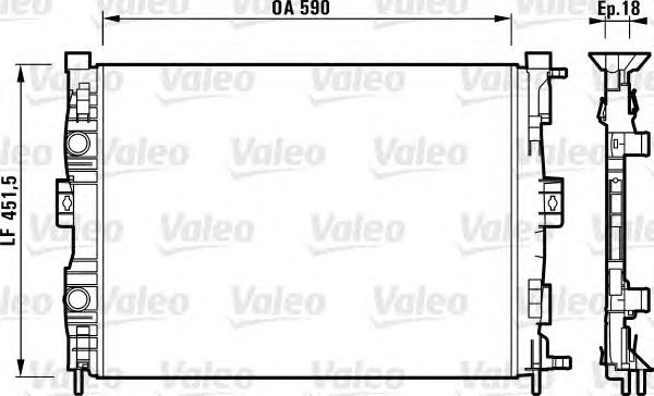 Compre 8200115541D Renault (RVI) Radiador de esfriamento de motor