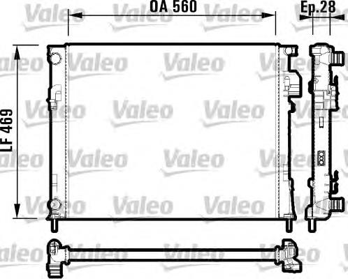 Radiador de esfriamento de motor 4408645 Opel