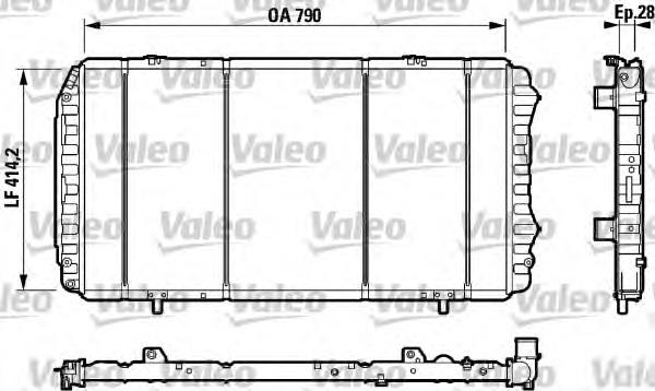 Radiador de esfriamento de motor Peugeot/Citroen 1330V7