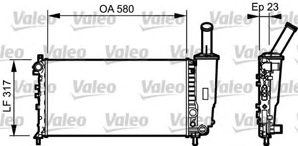 Radiador de esfriamento de motor Fiat/Alfa/Lancia 51724188 preço, a partir de 74,54 USD