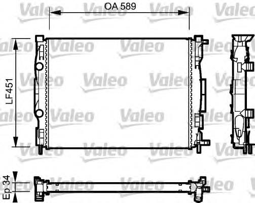 Radiador de esfriamento de motor VALEO 732946 preço, a partir de 86,17 USD