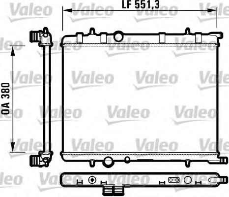 732908 VALEO Radiador de esfriamento de motor