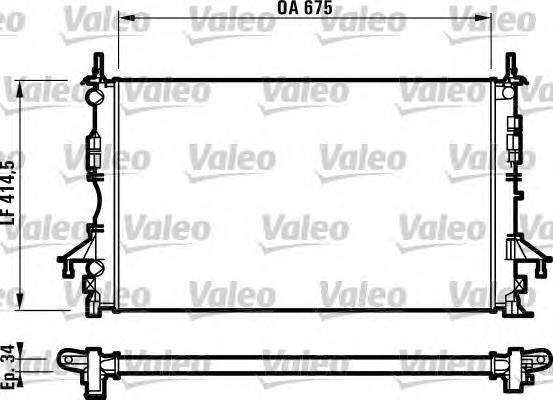 Radiador de esfriamento de motor 7705047 Kamoka