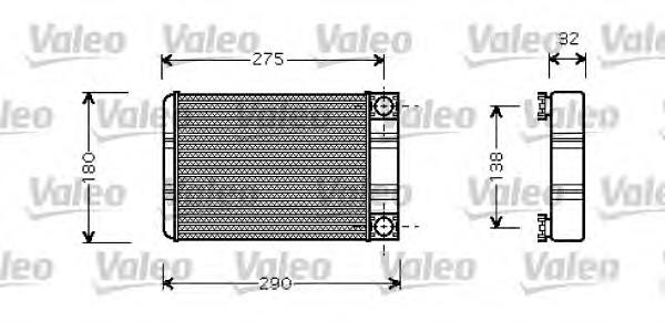 A203830016164 Mercedes Radiador de forno (de aquecedor)
