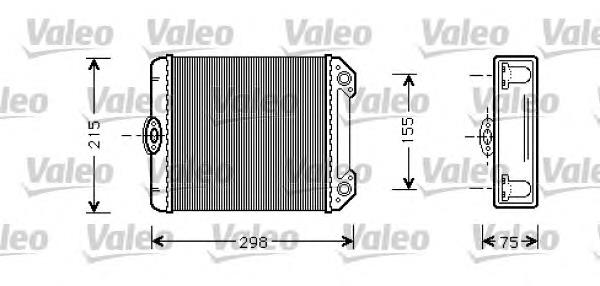 Radiador de forno (de aquecedor) A0028355301 Mercedes