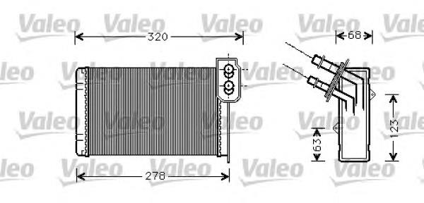 Radiador de forno (de aquecedor) 350218405000 Magneti Marelli