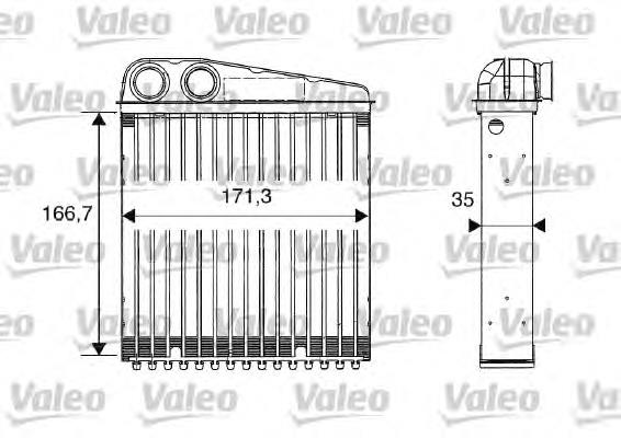 Radiador de forno (de aquecedor) 27140AX70B Nissan/Infiniti