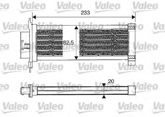 812235 VALEO Aquecedor elétrico de ar do sistema de calefacção de salão