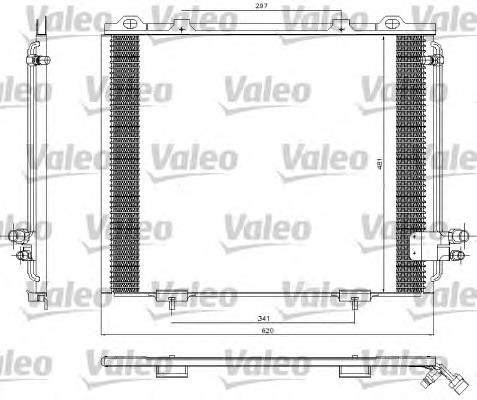 2108300570 Mercedes Radiador de aparelho de ar condicionado