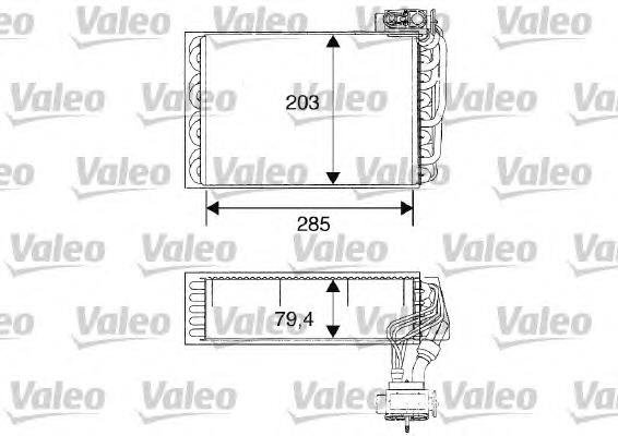 Vaporizador de aparelho de ar condicionado para Peugeot 405 II 4B