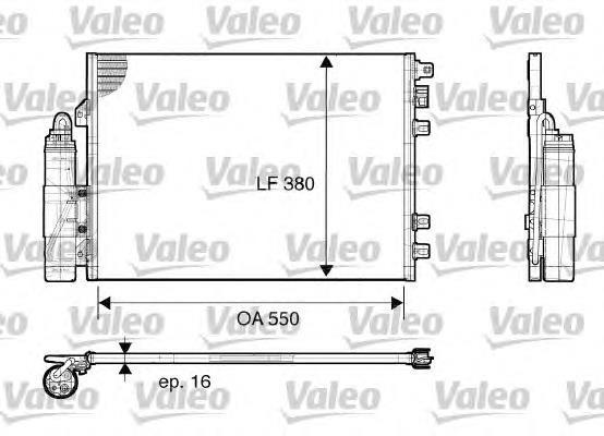 Radiador de aparelho de ar condicionado 389400 Kale