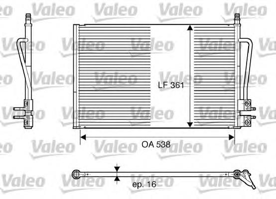 1363775 Ford Radiador de aparelho de ar condicionado
