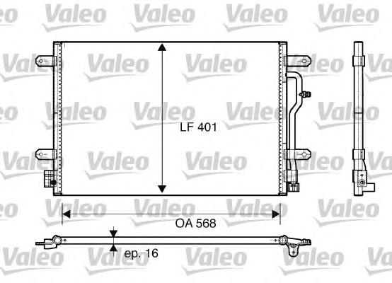 Radiador de aparelho de ar condicionado Dasis 482012N