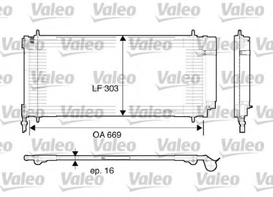 817740 VALEO Radiador de aparelho de ar condicionado