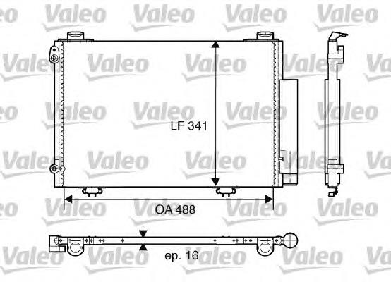 8846052020 Toyota Radiador de aparelho de ar condicionado
