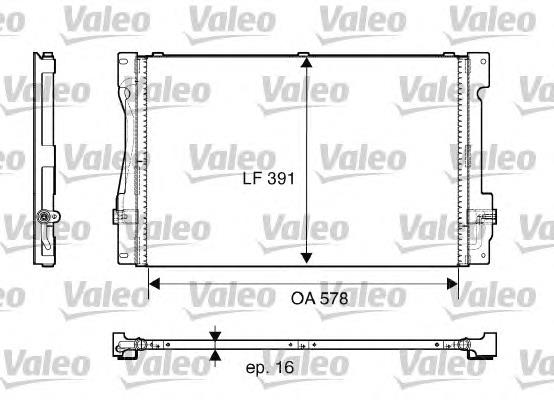 817675 VALEO Radiador de aparelho de ar condicionado