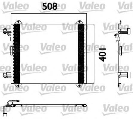 Radiador de aparelho de ar condicionado 8Z0260403F VAG