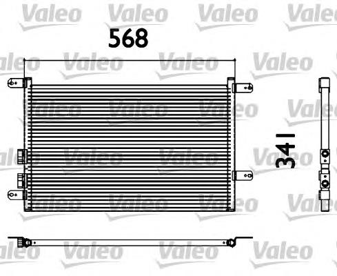 300278 ACR Radiador de aparelho de ar condicionado