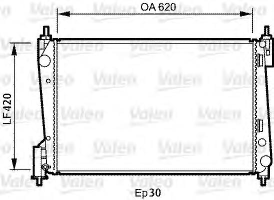 Compre 871360500 Opel Radiador de esfriamento de motor