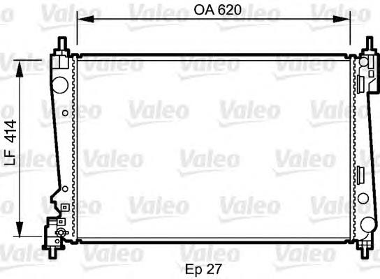 Radiador de esfriamento de motor VALEO 735041 preço, a partir de 70,04 USD