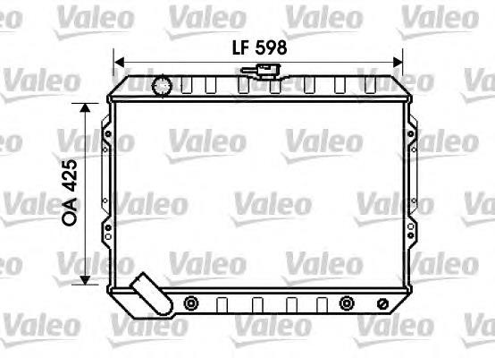 MB660077 Mitsubishi Radiador de esfriamento de motor