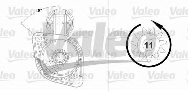 Motor de arranco 458218 VALEO