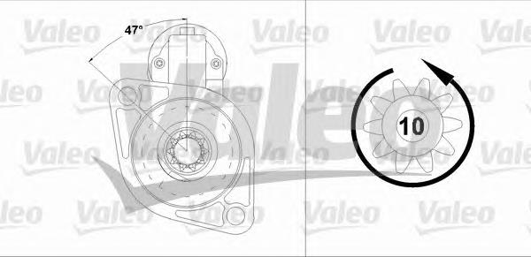 Motor de arranco 458216 VALEO