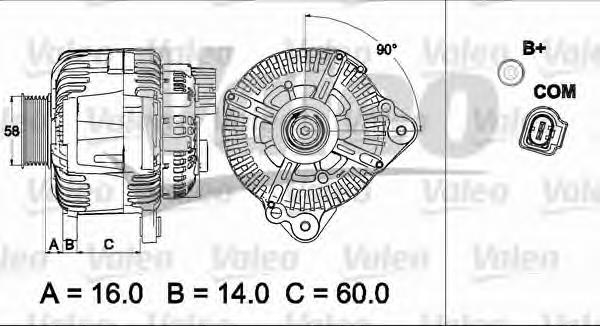 Gerador 437507 VALEO