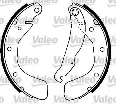 Sapatas do freio traseiras de tambor VALEO 562077 preço, a partir de 27,49 USD