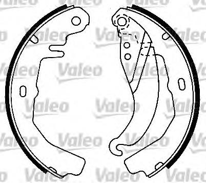 562052 VALEO Sapatas do freio traseiras de tambor