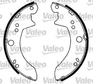 562065 VALEO Sapatas do freio traseiras de tambor