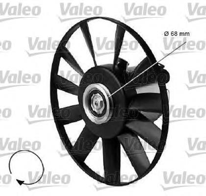 Ventilador elétrico de esfriamento montado (motor + roda de aletas) 357959455K VAG