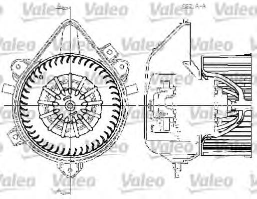 698534 VALEO Motor de ventilador de forno (de aquecedor de salão)