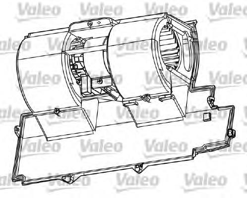Motor de ventilador de forno (de aquecedor de salão) 34265 NRF