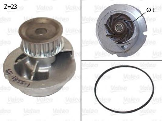 Bomba de água (bomba) de esfriamento 6334036 General Motors