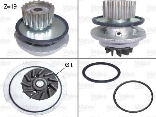 Bomba de água (bomba) de esfriamento GWG46A General Motors