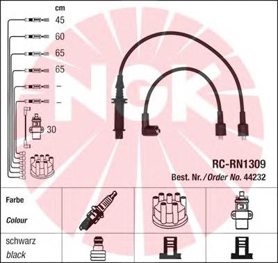 44232 NGK Fios de alta voltagem, kit