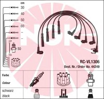 44249 NGK Fios de alta voltagem, kit