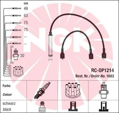 Fios de alta voltagem, kit NGK 1683 preço, a partir de 28,61 USD