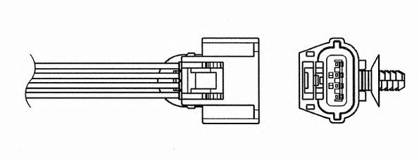 8200495791 Nissan/Infiniti Sonda lambda, sensor de oxigênio depois de catalisador