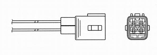 4376 NGK Sonda lambda, sensor de oxigênio depois de catalisador