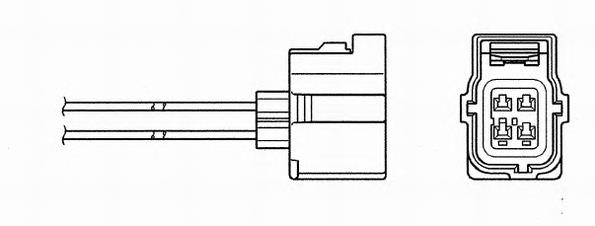 Sonda lambda, sensor de oxigênio até o catalisador 56028994AB Mitsubishi