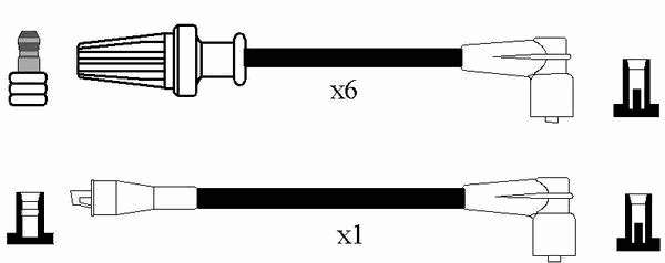 Compre 2588 NGK Fios de alta voltagem, kit